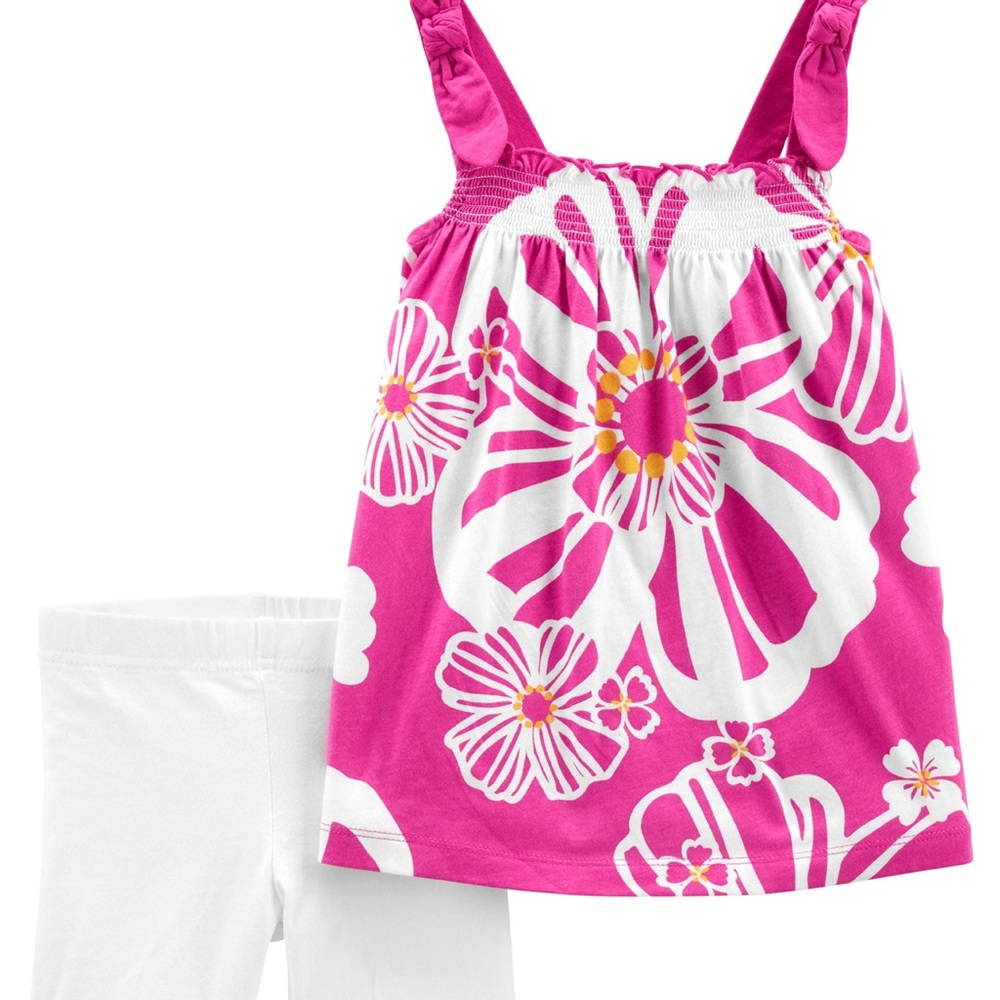 2-Piece Tropical Tank & Bike Short Set 🌴✨